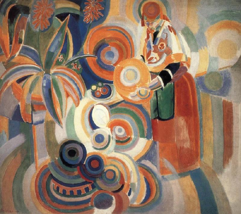 Delaunay, Robert Tall Portuguese-s fem china oil painting image